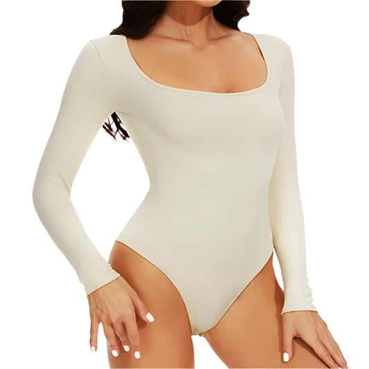 Elastic Body Suit Shapewear  Long Sleeve